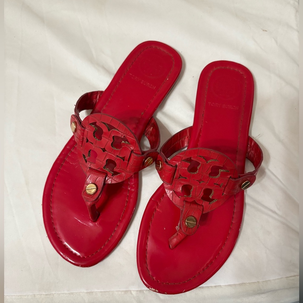 Tory Burch Miller Sandal Tory Red Size 9